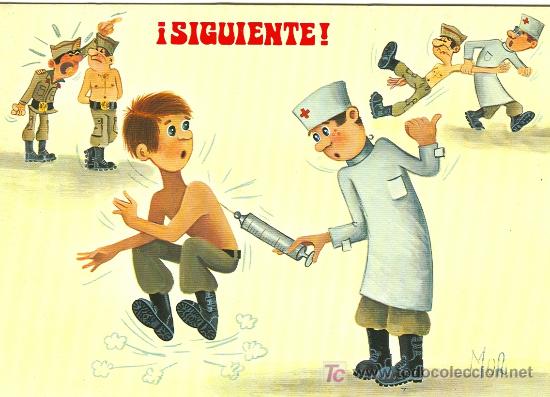 Postales: SERVICIO MILITAR. POSTAL HUMOR&Iacute;STICA. - Foto 1