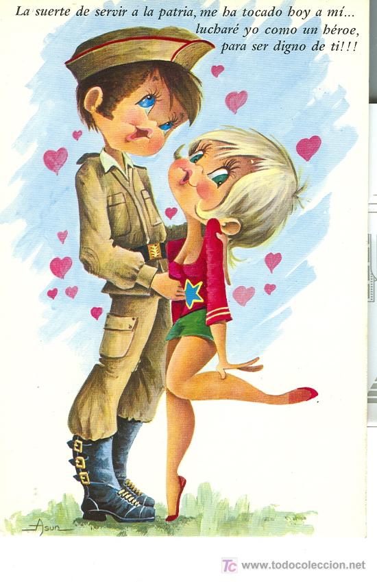 Postales: SERVICIO MILITAR. POSTAL HUMOR&Iacute;STICA. - Foto 1