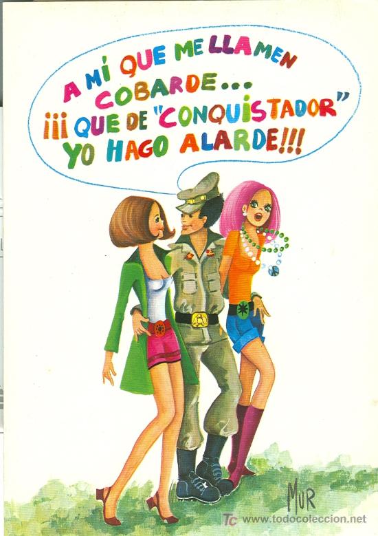 Postales: SERVICIO MILITAR. POSTAL HUMOR&Iacute;STICA. - Foto 1