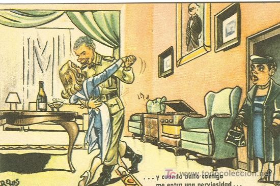 Postales: SERVICIO MILITAR. POSTAL HUMOR&Iacute;STICA. - Foto 1