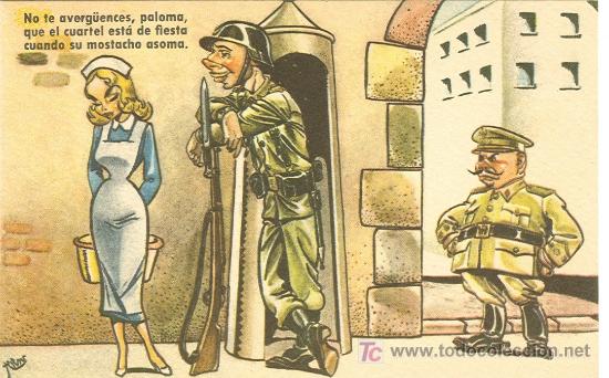 Postales: SERVICIO MILITAR. POSTAL HUMOR&Iacute;STICA. - Foto 1