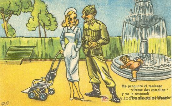 Postales: SERVICIO MILITAR. POSTAL HUMOR&Iacute;STICA. - Foto 1