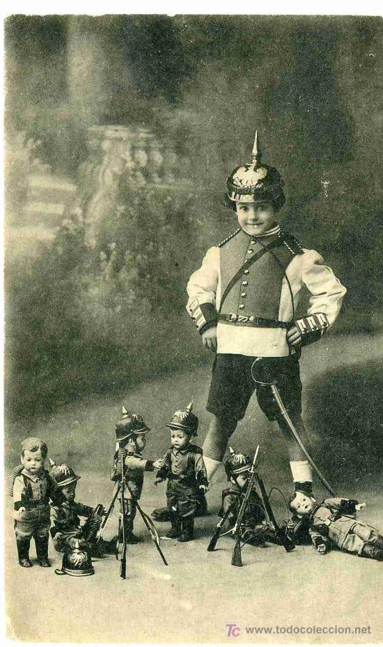 Postales: POSTAL DE TEMA MILITAR INFANTIL - Foto 1