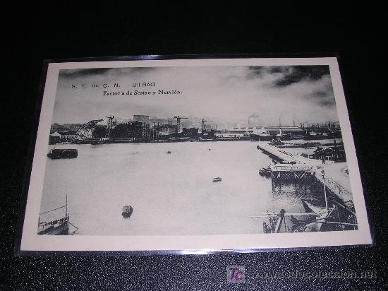 Postales: S.E. DE C.N. BILBAO, FACTOR A DE SESTAO Y NERVION - Foto 1