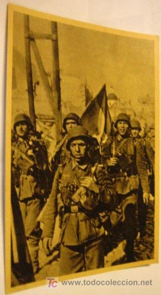 Postales: Postal de la Divisi&oacute;n Azul - Foto 1