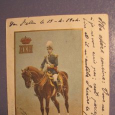 Postales: POSTAL ALFONSO XIII- 17 MAYO 1902 - ESCRITA , CON SELLO .. Lote 27836155