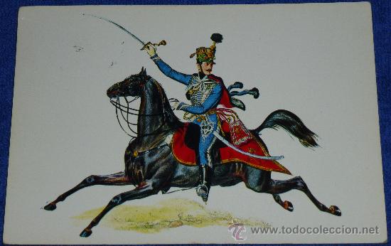 Postales: Ejercito Austriaco - Oficial Husar - Foto 1