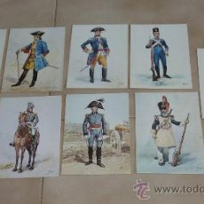 Postales: LOTE DE POSTALES DE MILITARES PORTUGUESES DE SOLDADITOS DE PLOMO, ANTIGUAS.