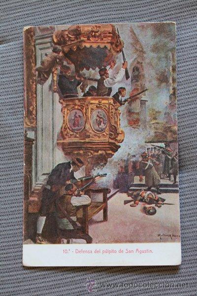 Postales: Postal. Defensa del P&uacute;lpito de San Agust&iacute;n. - Foto 1