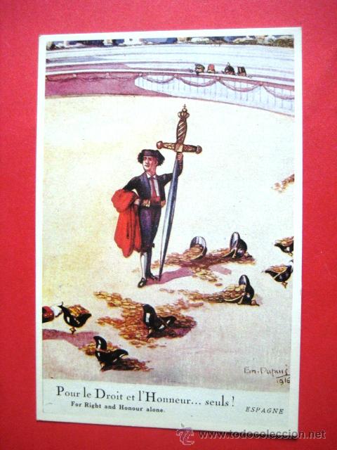 Postales: ALEGORIA MILITAR. . - Foto 1