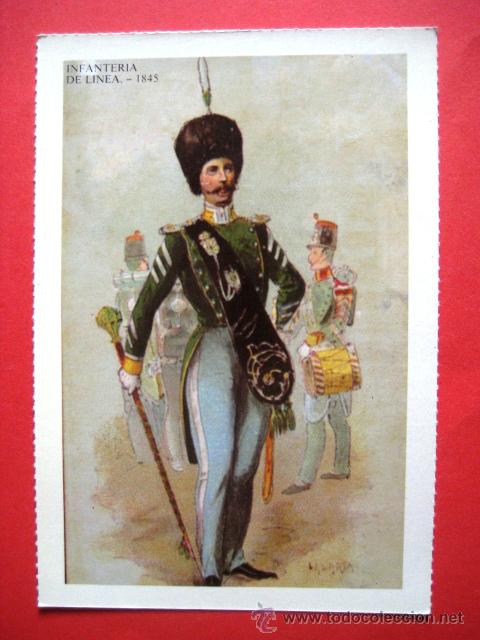 Postales: INFANTERIA DE LINEA 1845. . - Foto 1