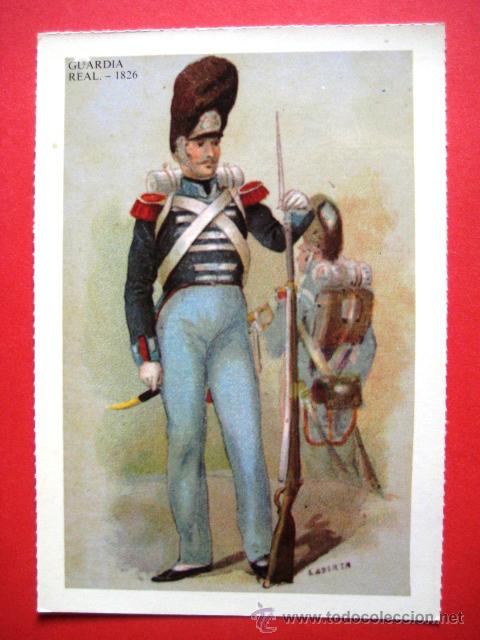 Postales: GUARDIA REAL 1826. . - Foto 1