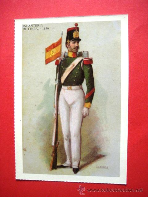 Postales: INFANTERIA DE LINEA 1846.. . - Foto 1