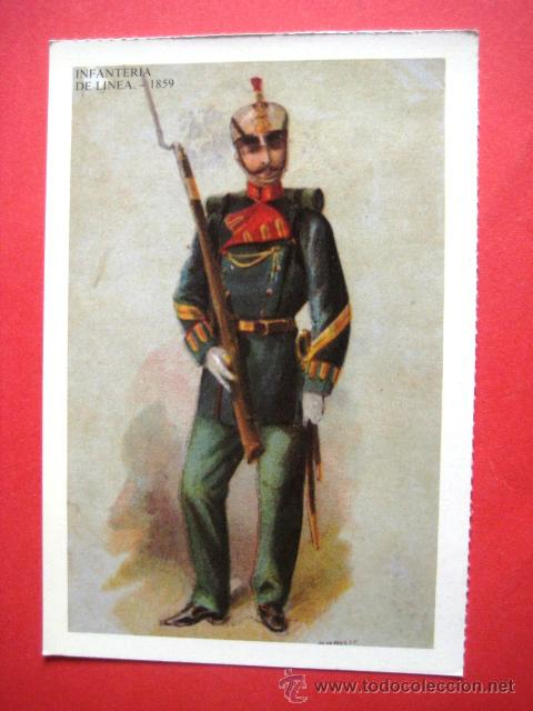 Postales: INFANTERIA DE LINEA 1859.. . - Foto 1