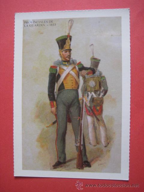 Postales: PROVINCIALES DE LA GUARDIA 1833. . - Foto 1
