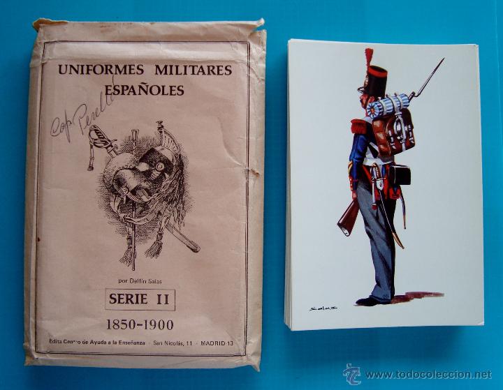 Postales: POSTALES DE UNIFORMES MILITARES ESPAÑOLES 1850 1900 EDICION 1979, 35 POSTALES - Foto 5 - 45660086