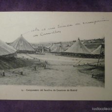 Postales: POSTAL - GUERRA DE AFRICA - 24 CAMPAMENTO DEL BATALLON DE CAZADORES DE MADRID - 1909 -