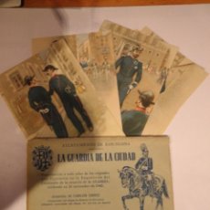 Postales: SERIE 10 POSTALES LA GUARDIA DE LA CIUDAD AYUNTAMIENTO DE BARCELONA. Lote 102407231