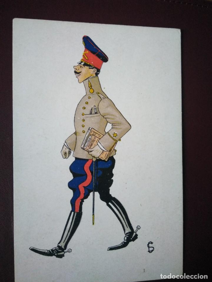 Postales: POSTAL ILUSTRADA DE MILITAR. - Foto 2