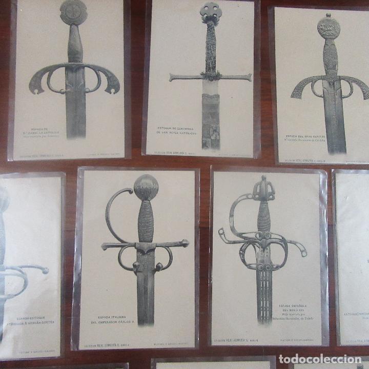 Postales: postales espadas sables, medieval - Foto 3