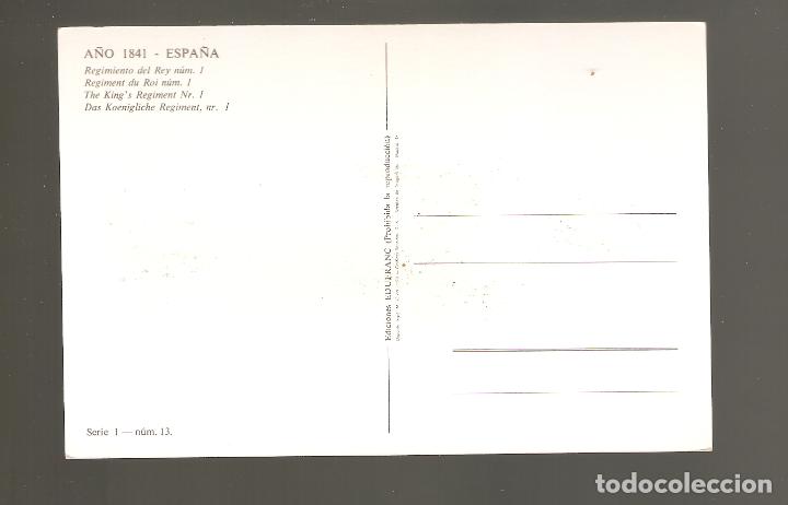 Postales: 1 postal regimiento del rey  121 - Foto 2