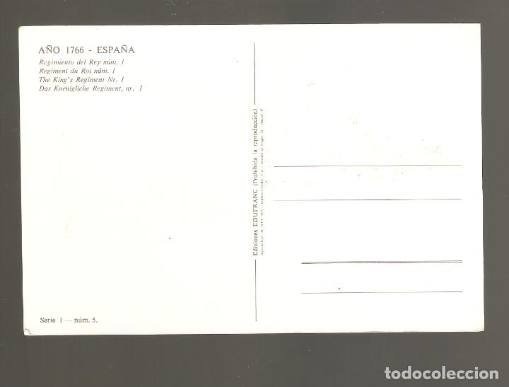 Postales: 1 postal regimiento del rey  123 - Foto 2
