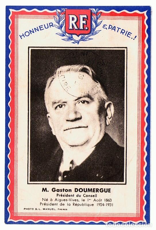 Postales: POSTAL M. GASTON DOUMERGUE - Foto 1