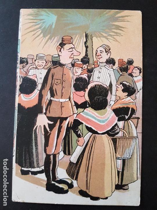 Postales: POSTAL MILITAR COMICA - Foto 1
