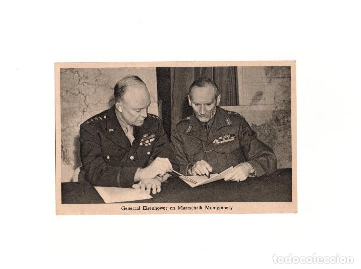 Postales: GENERALES EISENHOWER Y MONTGOMERY - Foto 1