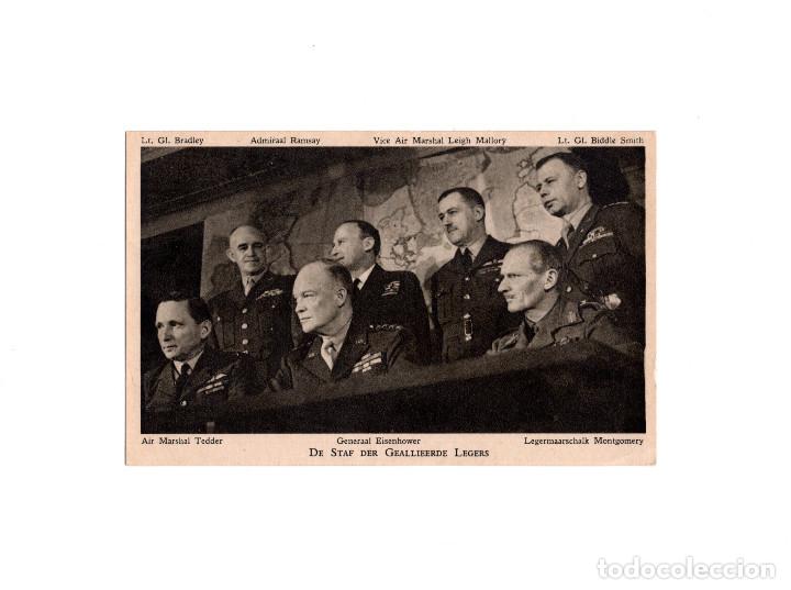 Postales: GENERALES. MARSHAL. EISENHOWER Y MONTGOMERY. - Foto 1