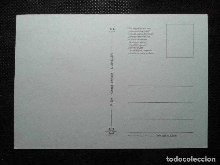 Postales: POSTAL INGLATERRA. LA POSTAL DE LA AMISTAD. - Foto 2