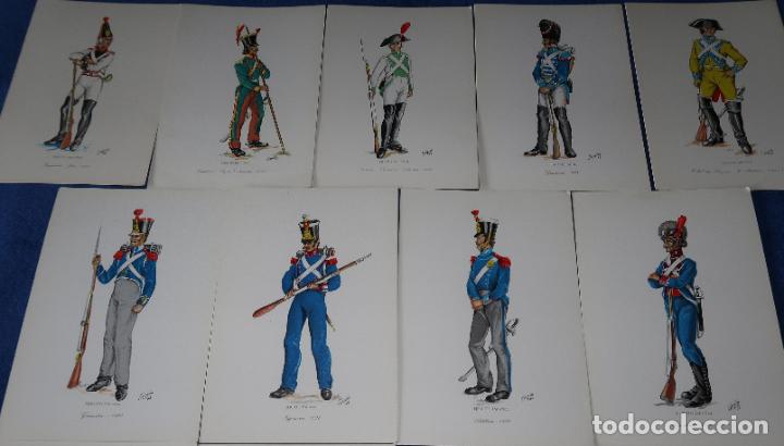 Postales: Lote de 13 postales - Museo del ej&eacute;rcito (1969) - Foto 2