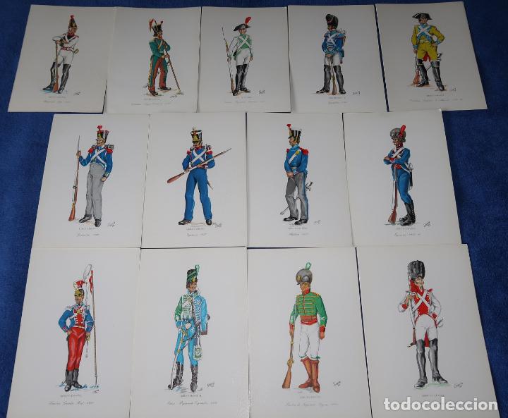 Postales: Lote de 13 postales - Museo del ej&eacute;rcito (1969) - Foto 1