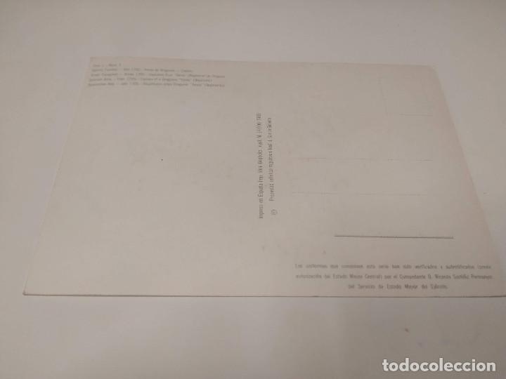 Postales: POSTAL EJ&Eacute;RCITO ESPA&Ntilde;OL - TERCIO DE DRAGONES - CAPIT&Aacute;N - Foto 2