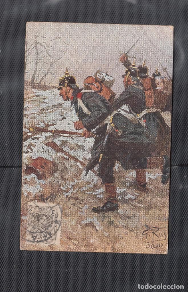 Postales: INFANTERIA EN INVIERNO. AL ATAQUE - Foto 1