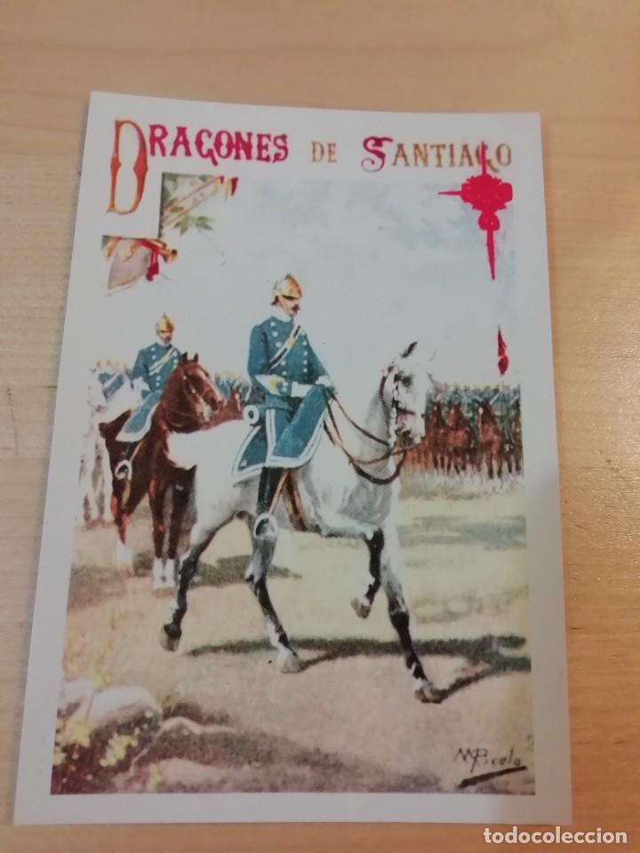 Postales: Postal Dragones de Santiago Manuel P&iacute;colo Facs&iacute;mil Editorial Antalbe