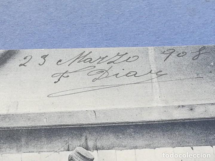 Postales: TARJETA POSTAL VIDA DE CUARTEL - CODIMENTANDO EL RANCHO - FECHADA 1908 - Foto 5