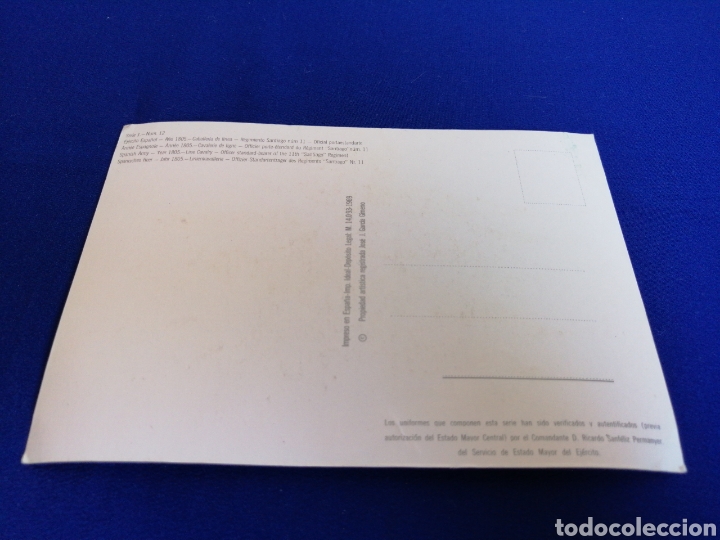 Postales: UNIFORMES EJ&Eacute;RCITO ESPA&Ntilde;OL NUMERO 12 - Foto 4