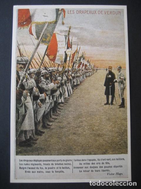 Postales: POSTAL LES DRAPEAUX DE VERDUN - Foto 1