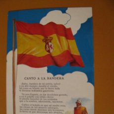 Postales: POSTAL DEL CANTO A LA BANDERA DE ESPAÑA. SINESIO DELGADO. ED. M. PALOMEQUE.