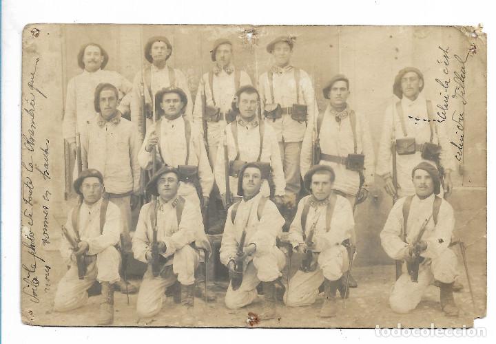 Postales: postal fotogrfica grupo de soldados de la 143 compa&ntilde;ia