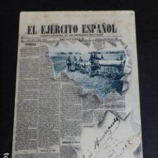 Postales: EL EJERCITO ESPAÑOL POSTAL PERIODICO 1902. Lote 323733603