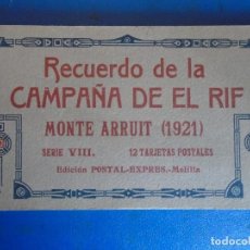 Postais: (PS-70926)BLOCK DE 12 POSTALES RECUERDO DE LA CAMPAÑA DE EL RIF - MONTE ARRUIT (1921) - SERIE VIII. Lote 358050075