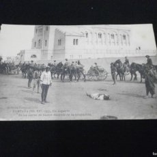 Postales: A POSTAL EXPRES CAMPAÑA DE EL RIF 1921 ASPECTO DE LAS CALLES DE NADOR DESPUES DE LA OCUPACION