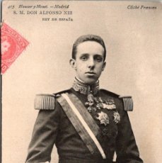 Postales: S. M. DON ALFONSO XIII - REY DE ESPAÑA - ED. HAUSER Y MENET Nº 415- CLICHÉ FRANZEN - 140X88MM
