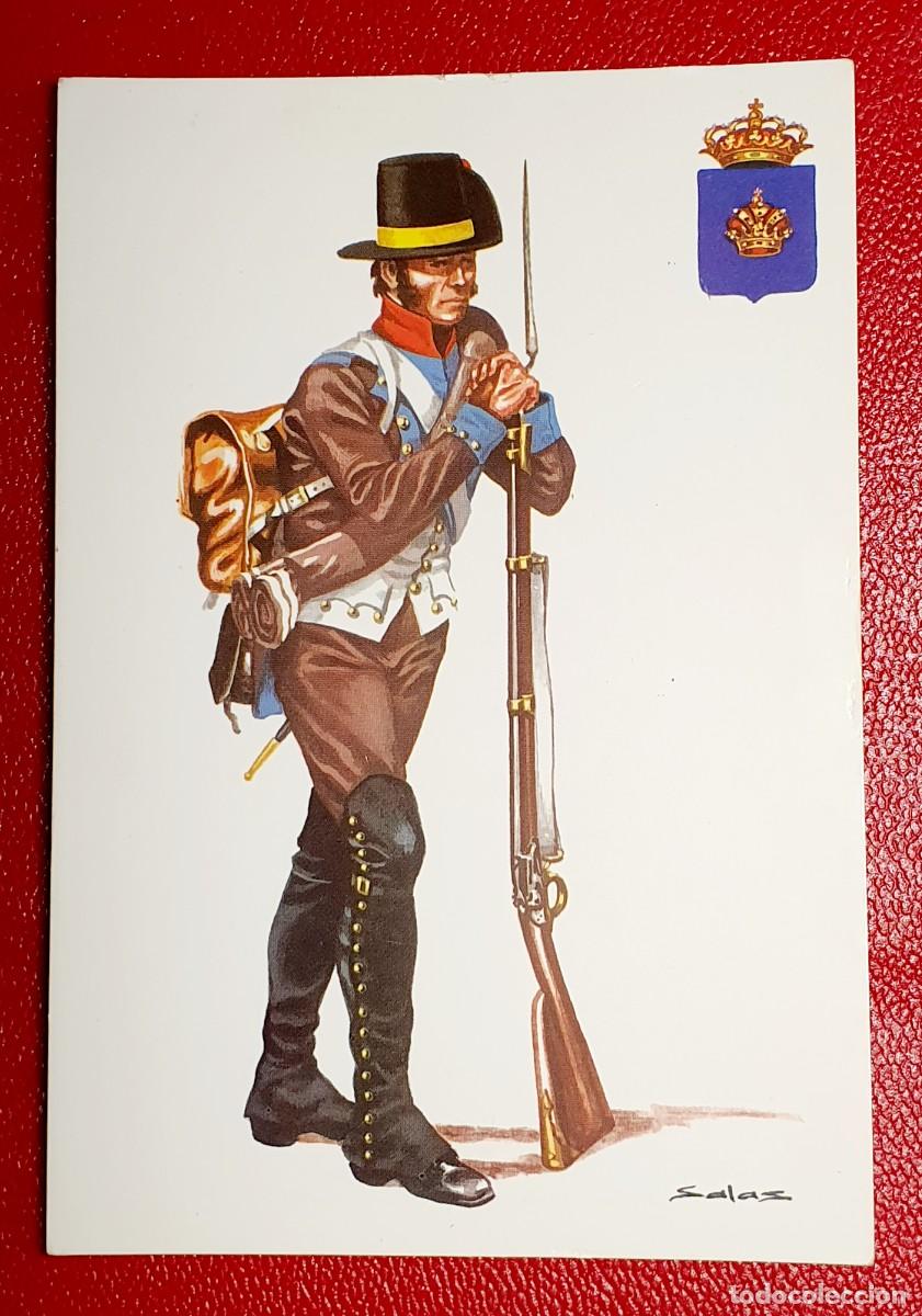 Postales: FUSILERO DEL RGTO. TOLEDO DE INFANTERIA DE LINEA ESPA&Ntilde;A 1800
