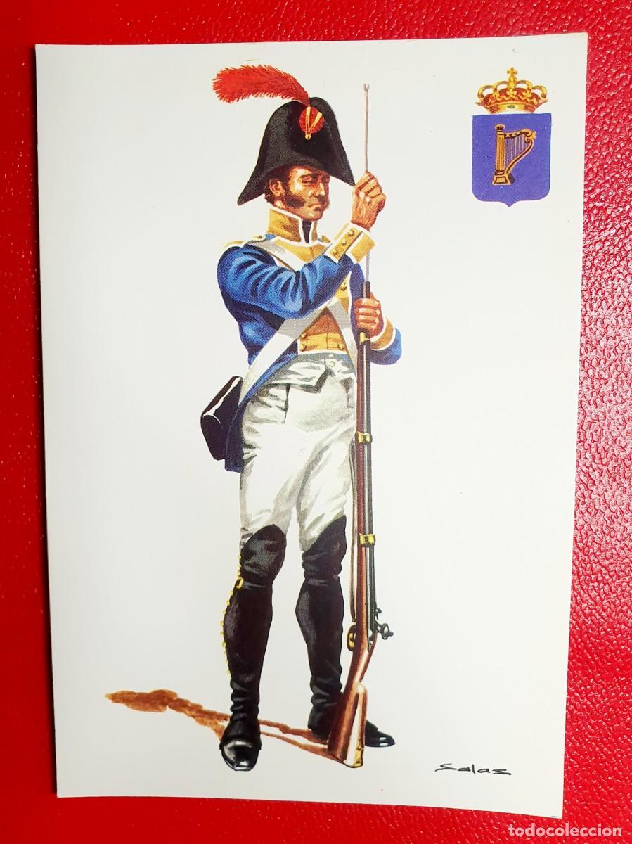 Postales: FUSILERO DEL RGTO. IRLANDA ESPA&Ntilde;A 1806