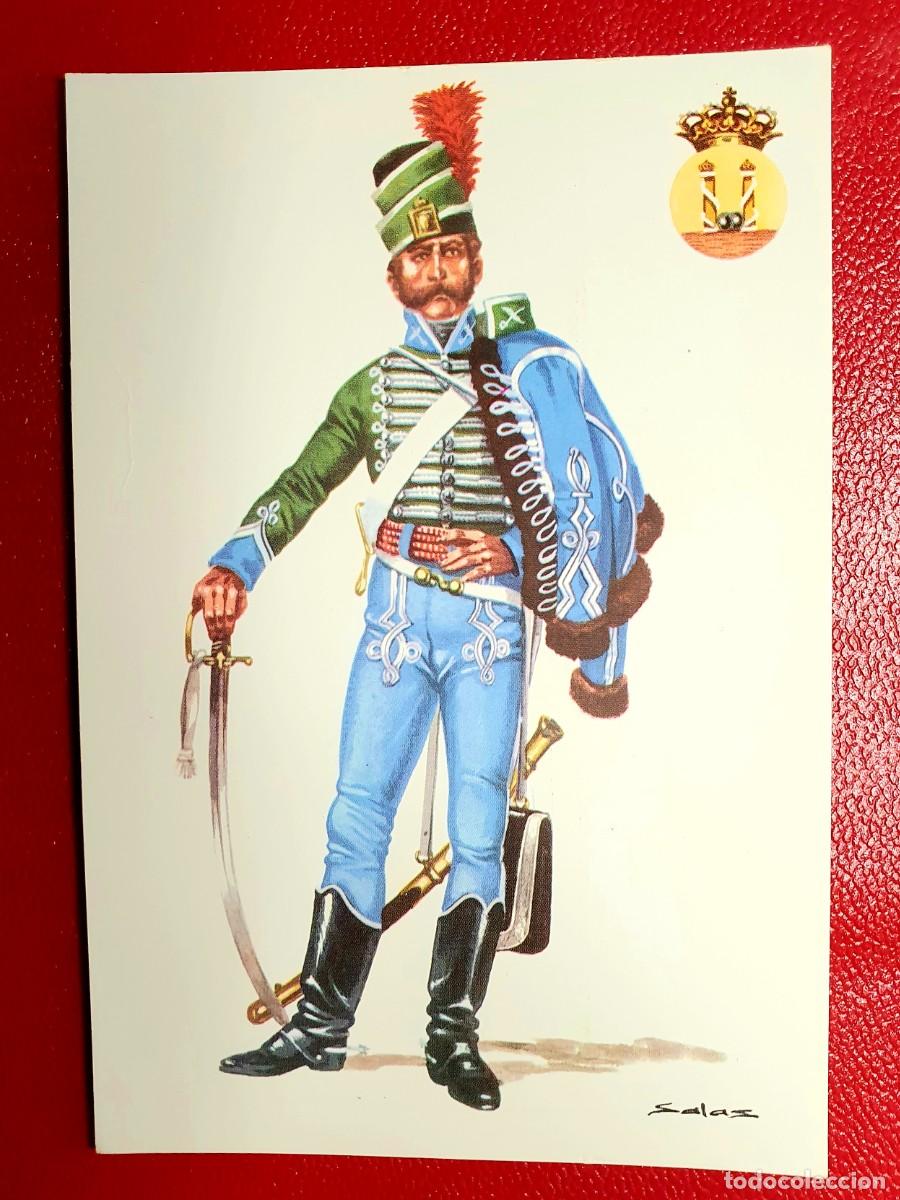 Postales: OFICIAL DEL RGTO. DE HUSARES ESPA&Ntilde;OLES ESPA&Ntilde;A 1807