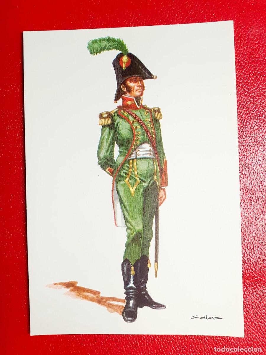 Postales: OFICIAL DE INFANTERIA LIGERA ESPA&Ntilde;A 1807