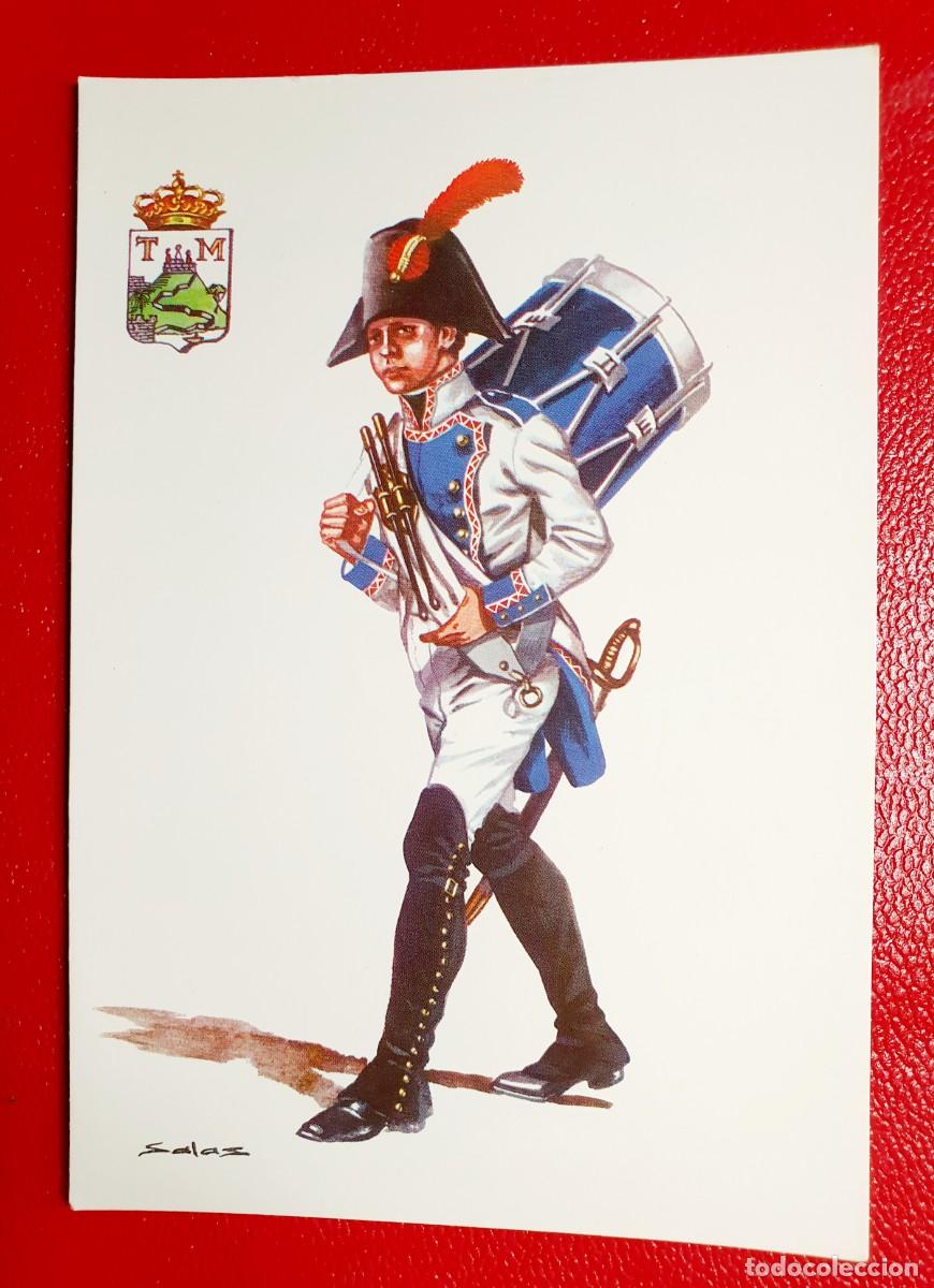 Postales: TAMBOR DEL RGTO.DE INFANTERIA DE LINEA MALAGA ESPA&Ntilde;A 1808